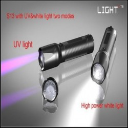 LINTERNA LED LIGHT S-13 UV ULTRAVIOLETA