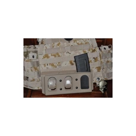 PORTA CARGADOR M4 G TMC KG Inner Pouch For 6094 Vest ( Khaki )