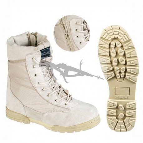 BOTA TACTICA CREMALLERA TAN TALLA 44