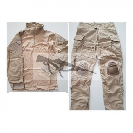 Uniforme DELUXE combat navy seal 3d sand tan