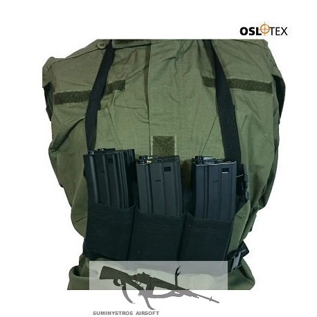 OSLOTEX Pouch Portacargador Elástico Six Pack M4/M16 BK