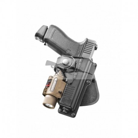 Pistolera para linternas TACTICAL WITH HINGE GLOCK 17,22,31 fobus